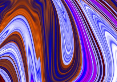 Mavi, kırmızı, fuşya ve beyaz dalgalar