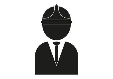 Beyaz arkaplanda ustabaşı, site yöneticisi veya site yöneticisi