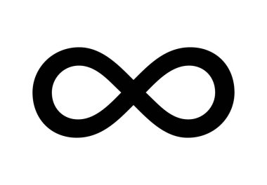 Siyah rengin sonsuzluk sembolü.