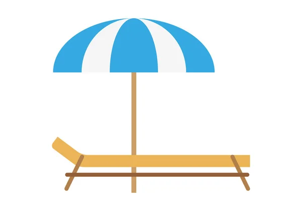 Esernyő Ikon Fehér Háttér — Stock Vector