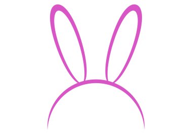 Pembe tavşan kulaklı saç bandı.