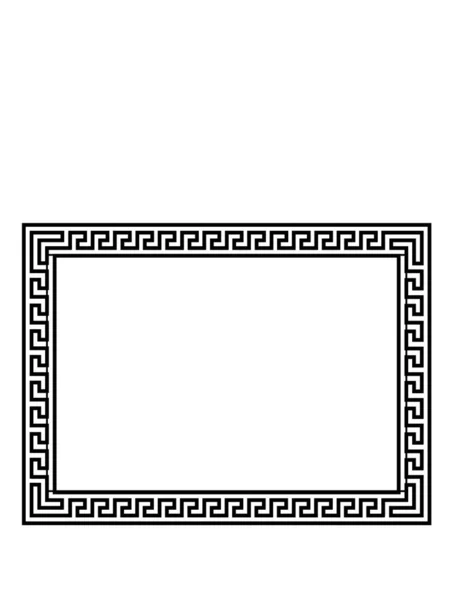 Schwarz Weißer Rahmen Römischen Stil — Stockvektor