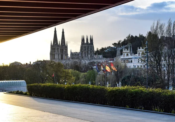 Blick Auf Die Kathedrale Von Burgos Spanien — Stockfoto