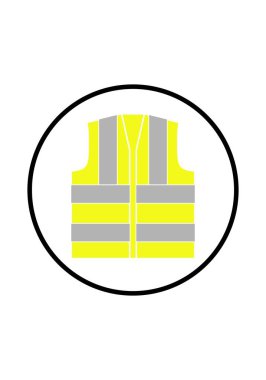 Sarı ve gri renkli yansıtıcı yelek