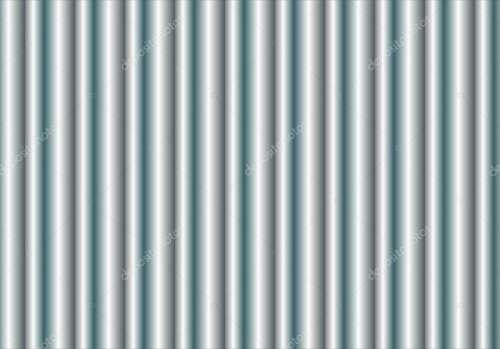 Vertical bars pattern in metallic gray .. Theater curtain. Curtains