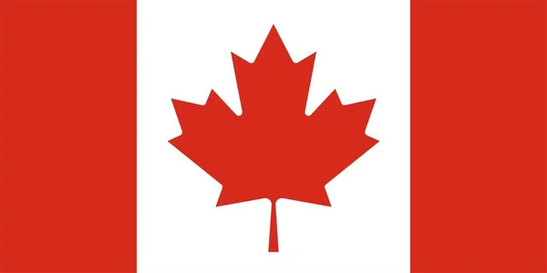 Bandera Canada Hoja Arce — Archivo Imágenes Vectoriales