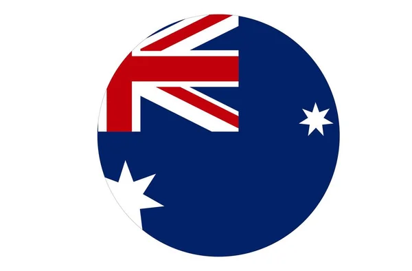 Bandeira Austrália Língua Australiana — Vetor de Stock