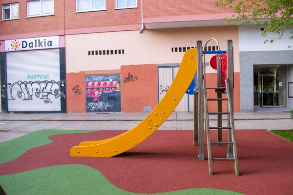 Parco Giochi Bambini Colori Allegri Gioco Ragazzi Ricreazione Area Zona — Foto Stock