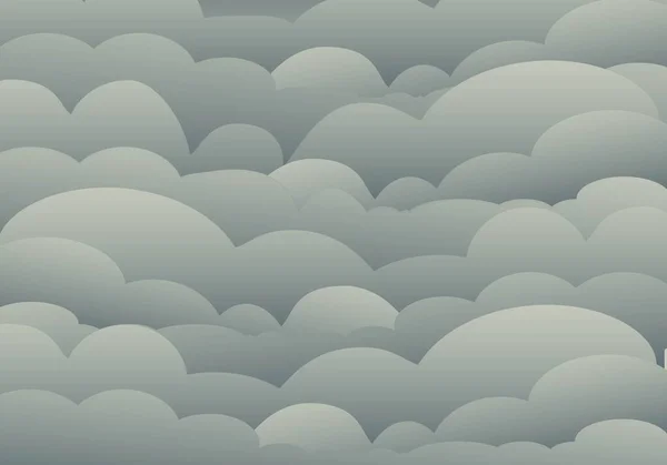Cielo Nuboso Gris Mar Nubes Grises Cielo Nublado Gris — Vector de stock
