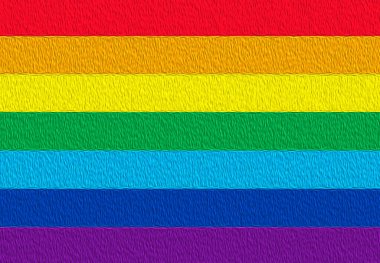 Gurur Günü için LGTBI bayrağı.