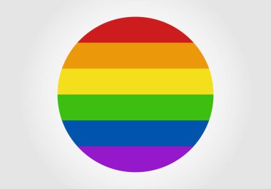 Çemberde Lgbtq bayrağı.