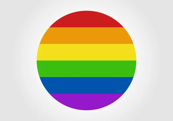 Bandeira Lgbtq Círculo — Vetor de Stock