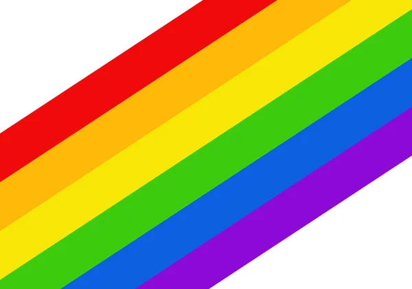 Lgtbq Bandeira Fundo Branco —  Vetores de Stock