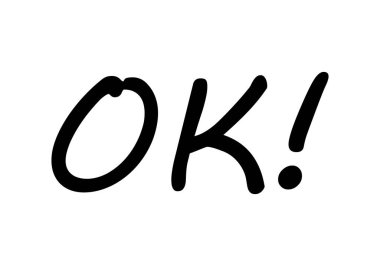 Tamam beyaz arka planda kelime.