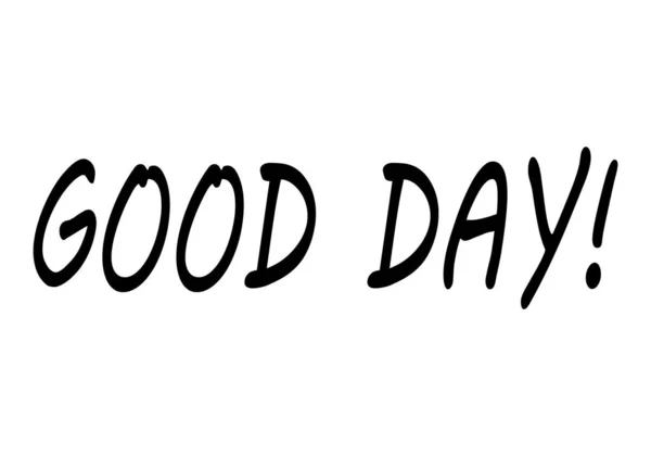 Good Morning Text White Background — 스톡 벡터