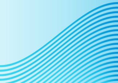 Açık mavi arkaplanda dalgalı mavi çubuklar.