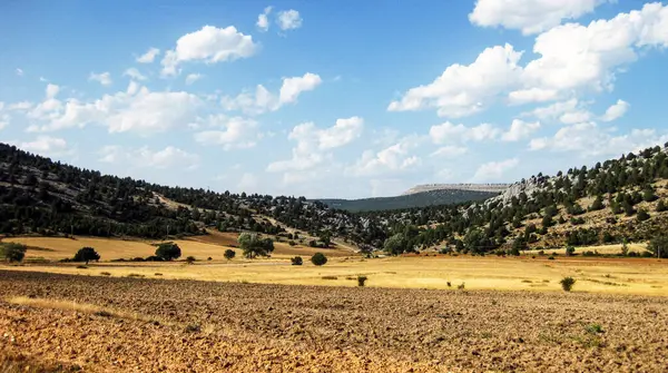 İspanya 'nın kırsal dağ manzaraları.