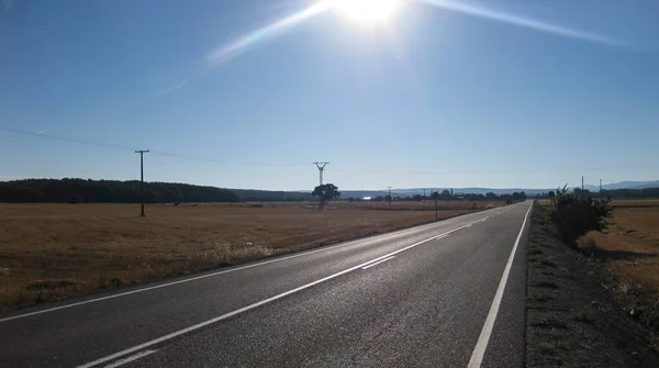 Strade Autostrade Tra Paesaggi — Foto Stock