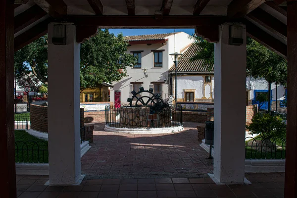 Traditioneller Innenhof Einer Stadt Kastilien Mancha — Stockfoto