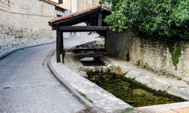 Santo Domingo de Silos, İspanya 'da kırsal çamaşırhane..