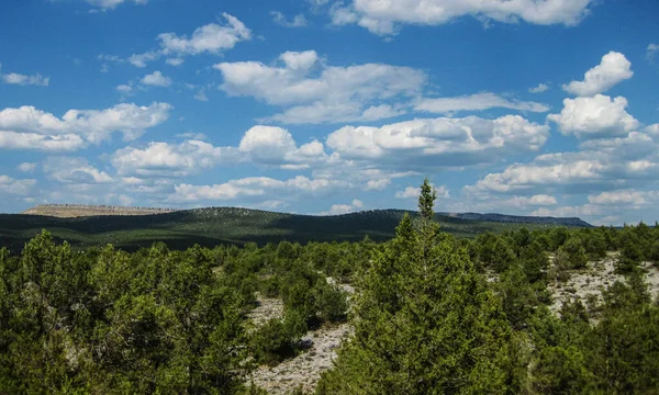 Campos Cultivados Montanhas Espanha — Fotografia de Stock