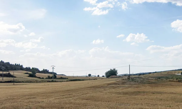 Campos Cultivados Montañas España — Foto de Stock