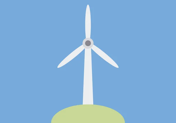 Windmills Mountains Electricity — 图库矢量图片