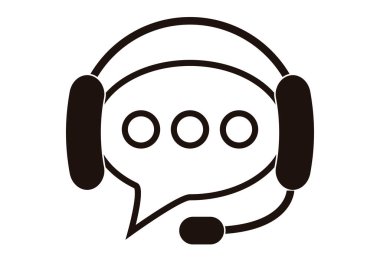 Telefon operatörü yazma veya konuşma simgesi.