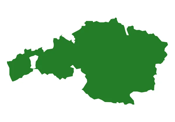 Silhueta Verde Vizcaya Bilbau Sobre Fundo Branco Mapa Vizcaya — Vetor de Stock