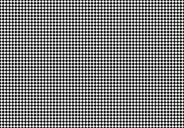 Beyaz arka planda siyah elmas deseni