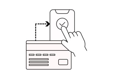 Siyah mobil kredi kartı ödeme simgesi