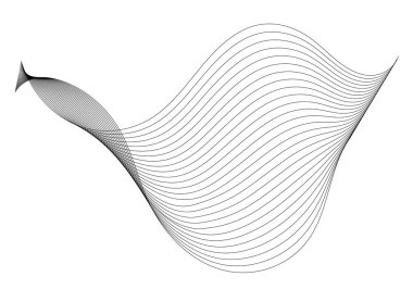 Dalgalar ve birbirine dolanmış çizgiler ile tek renkli soyut arkaplan
