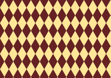 Bordo ve krem rengi elmaslarla kusursuz geometrik Noel deseni