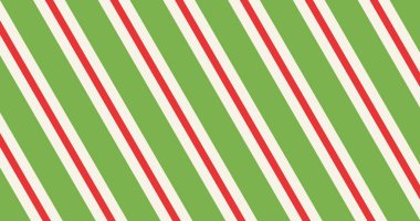 Noel için kusursuz kırmızı ve yeşil köşegen çizgileri