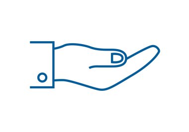 Avuç içi yukarı bakacak şekilde elini aç.