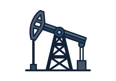 Endüstriyel sondaj platformunda ham petrol çıkarma pompası