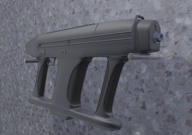 Hafif makineli tüfek Am2 (duvardaki)