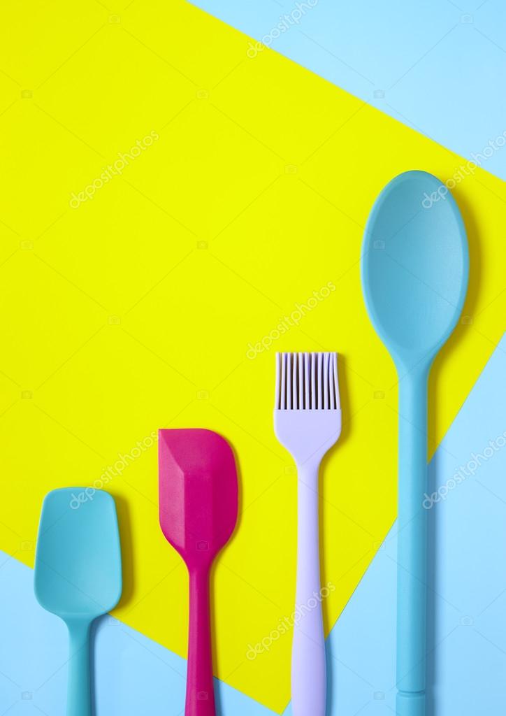 Kitchen Utensils Border colourful cooking utensils — stock photo © bstarsmore #112450804 Kitchen Utensils Border colourful cooking utensils — stock photo © bstarsmore #112450804