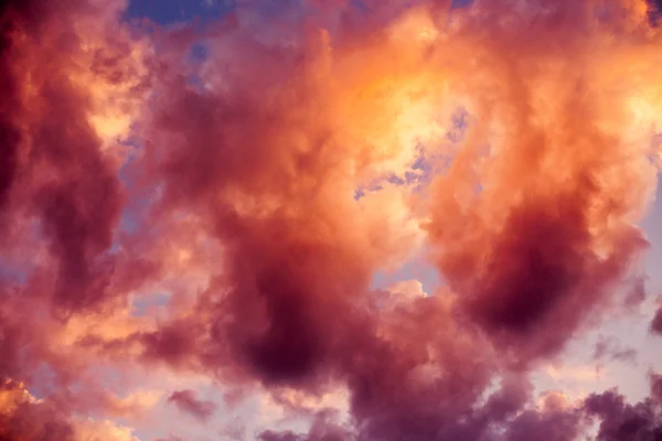 Céu Bonito Com Nuvens Sol — Fotografia de Stock