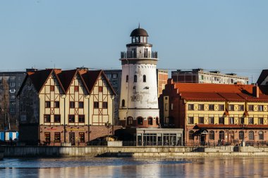 Balıkçı köyü - Kaliningrad etnografik ve ticaret-el sanatları merkezi. Çeyrek, Alman tarzı evler inşa.