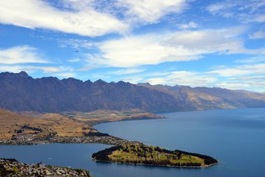Queenstown, Remarkables dağ ve göl Wakatipu, Yeni Zelanda