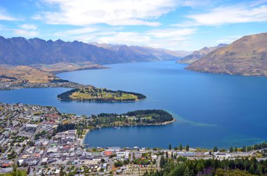 Doğal görünümü Queenstown, Yeni Zelanda