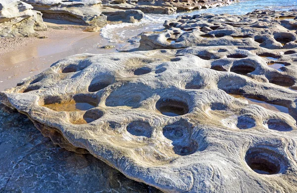 Rock pools in sandstone — Stock Photo, Image