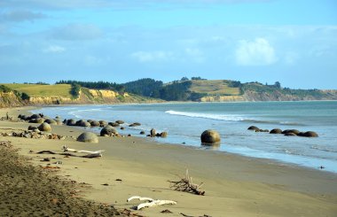 Moeraki Boulders, Koekohe Beach, Yeni Zelanda