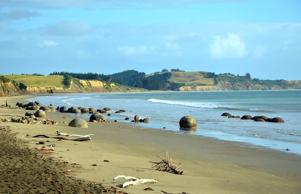 Moeraki głazy, Koekohe Beach, Nowa Zelandia — Zdjęcie stockowe