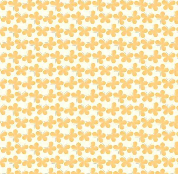 Sarı merkezli parlak çiçek deseni ve duvar kağıdı ve tasarım için yeşil yapraklar.