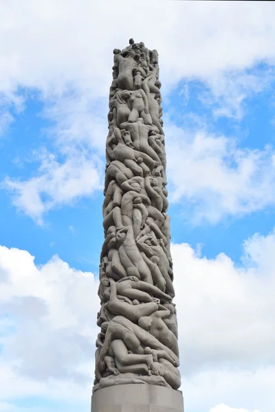 Monólito de Vigeland em Oslo — Fotografia de Stock