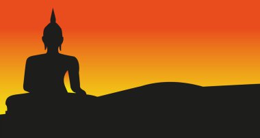 Buda vektör günbatımı