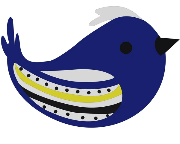 Vector pájaro azul — Vector de stock