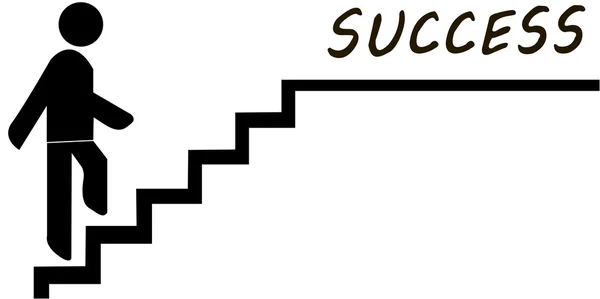 Ladder beroepssucces — Stockvector